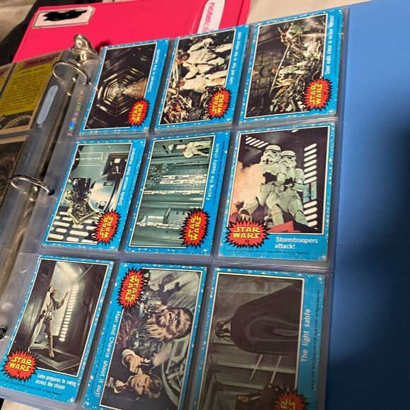Vintage 1977 Star Wars Trading Cards Series 1 Blue COMPLETE SET 1-66 - Picture 8 of 16